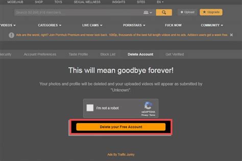 delete my pornhub account|How to Delete Pornhub Account